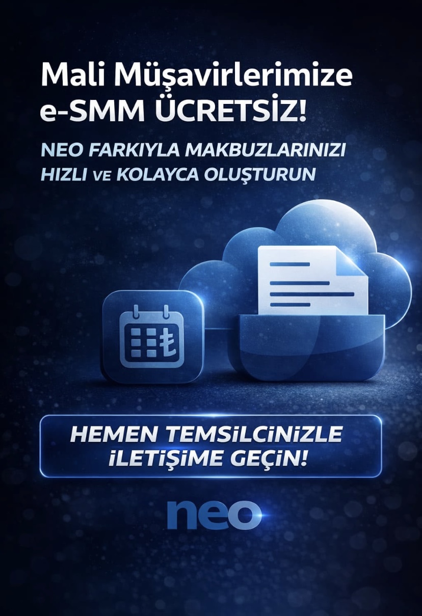 Mali Müşavirlerimize e-SMM ÜCRETSİZ!